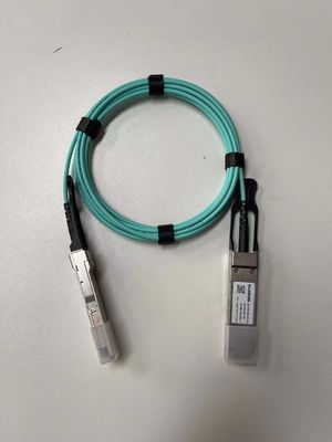 สายไฟฟ้าออปติกแอคทีฟ QDD-400G-A10 ที่เข้ากันได้กับ Mellanox เพื่อส่งข้อมูลความเร็ว