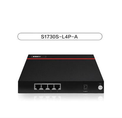 4 Port PoE อีเทอร์เน็ต สวิตช์ S1730S-L4P-A สําหรับการสื่อสารแบบครึ่งแบบครบครัน