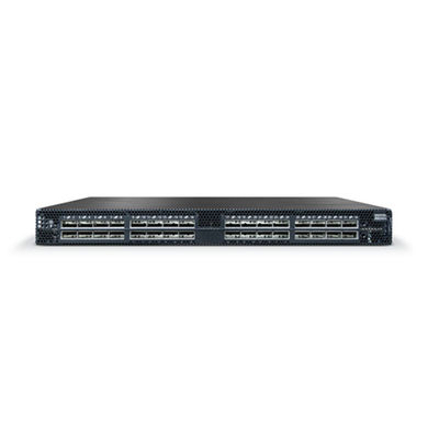 MSN3700-CS2F 100GbE 1U Open อีเทอร์เน็ต สวิตช์ 32 QSFP28 port 2 PS AC x86 CPU ความลึกมาตรฐาน P2C การไหลของอากาศ