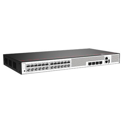 24 ท่าทาง GE SFP สวิตช์ S5735-L24T4S-A1 ด้วยความจุในการเปลี่ยน 56Gbps/336Gbps และความยาว