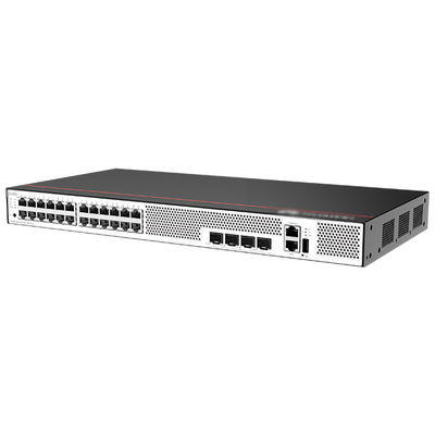S5735-L24T4S-A1 24*10/100/1000BASE-T ท่าทาง 4*GE SFP ท่าทาง แอคพลังงาน IP Routing OSPFv3