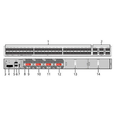 สต็อค 48 Port กิกะบิต สวิตช์ S6730-H48X6C 1U Chassis Height เครือข่าย ออตติก สวิตช์