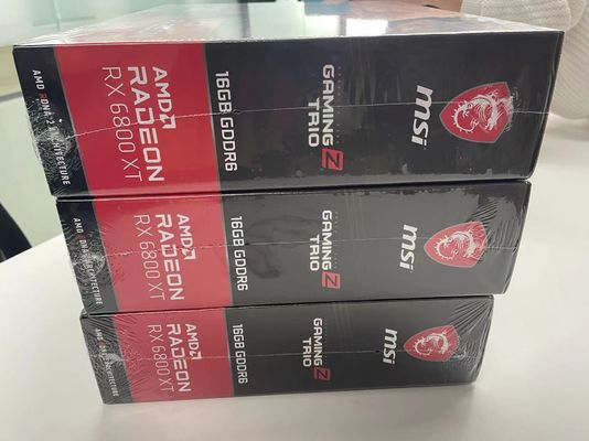 การ์ด GPU 256 บิต GDDR6 RX 6800 XT 2NS การ์ดวีดีโอเกม