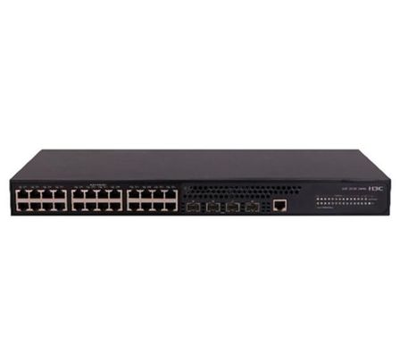 อัตราการส่ง 10/100/1000Mbps H3C LS-S5130S-28S-HPWR-EI เครือข่ายไฟเบอร์ Poe สวิตช์