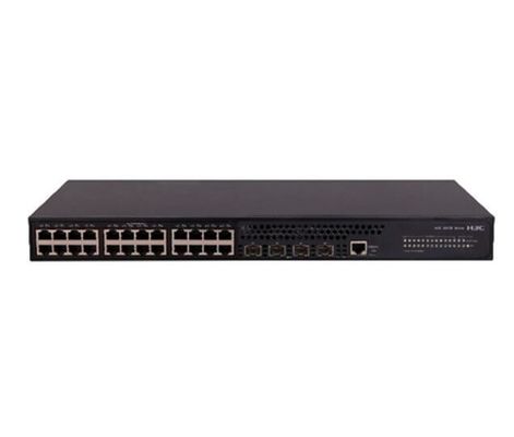 อัตราการส่ง 10/100/1000Mbps H3C LS-S5130S-28S-HPWR-EI เครือข่ายไฟเบอร์ Poe สวิตช์