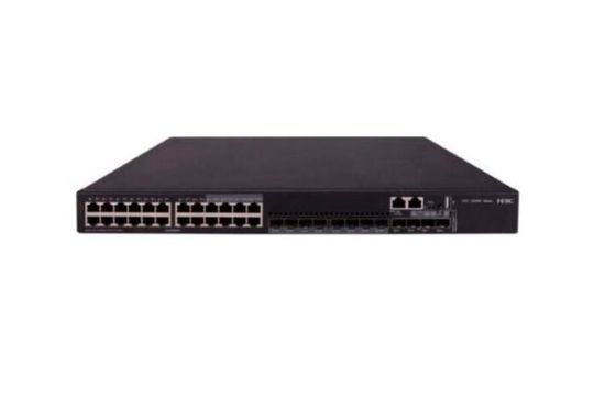 อัตราการส่ง 10/100/1000Mbps H3C LS-S5130S-28S-HPWR-EI เครือข่ายไฟเบอร์ Poe สวิตช์