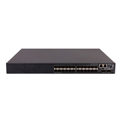 H3C S6520X-30QC-EI L3 เครือข่ายสวิทช์ 24SFP Plus 2QSFP Plus 2 สล็อต